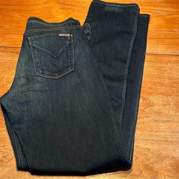 Hudson Tilda mid rise Cigarette Jean dark wash whiskering fading Size 31 - Picture 6 of 14